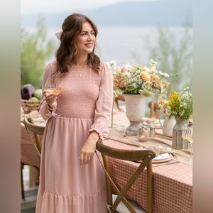 The Grace Midi Dress - Misty Rose